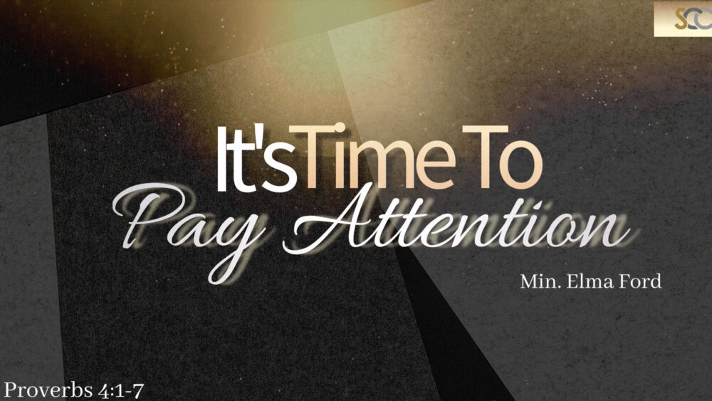 It's Time To Pay Attention Image
